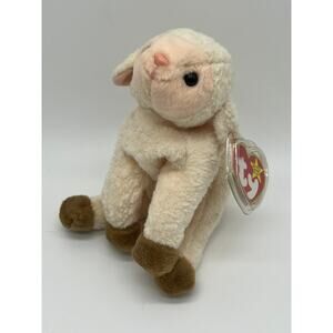 NEW Vintage Ty Beanie Babies w/Tags 1999 Ewey Lamb Plush Animal Collectible Toy